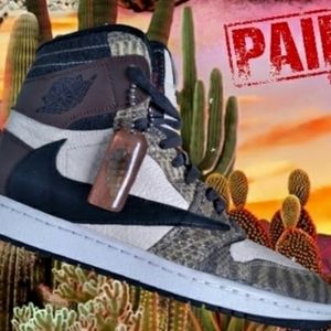 Sold !!Hand Crafted  Rattlesnake jordan 1 TS High
